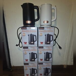 Olega Black and White Electric Kettle